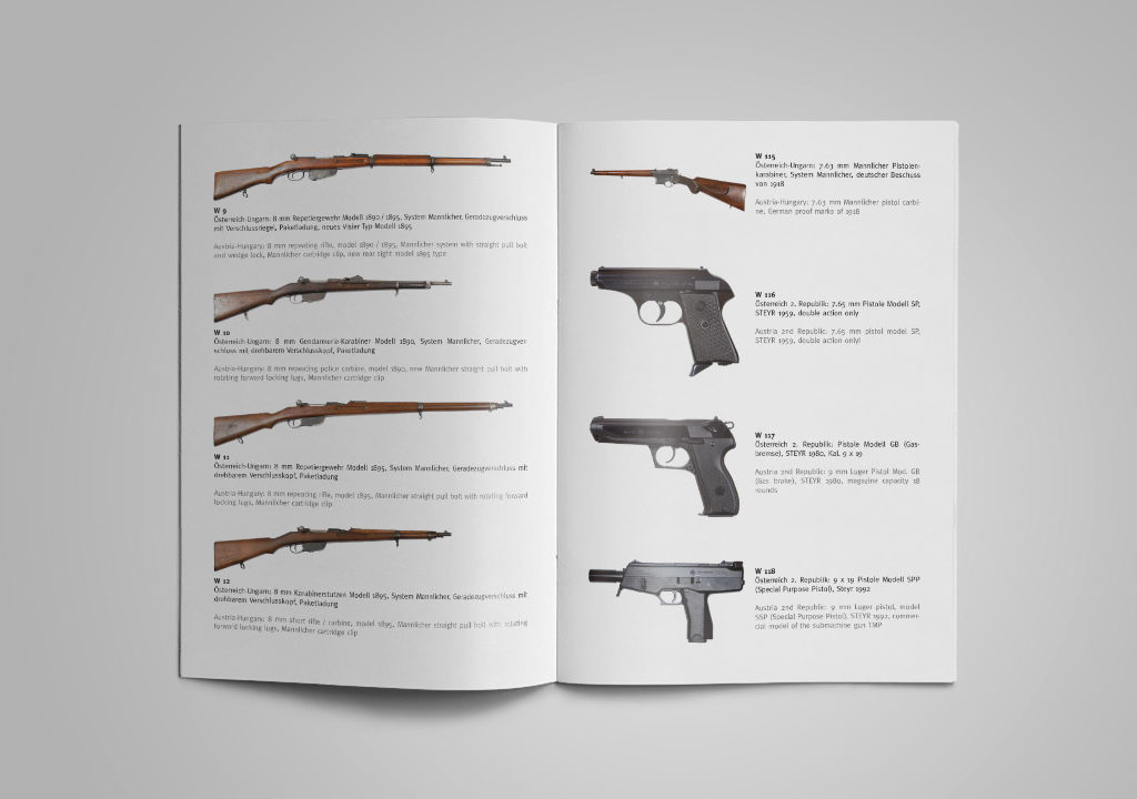 Broschüre STEYR ARMS Waffensaal