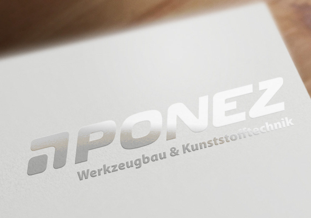 Logoentwicklung PONEZ Werkzeugbau & Kunststzofftechnik
