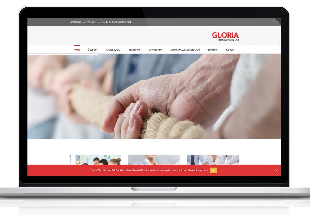 Portfoilo Webseite Gloria