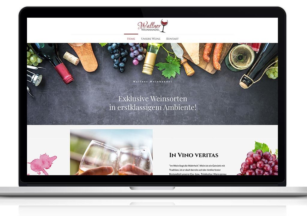 Portfoilo Webseite Wallner Weinhandel